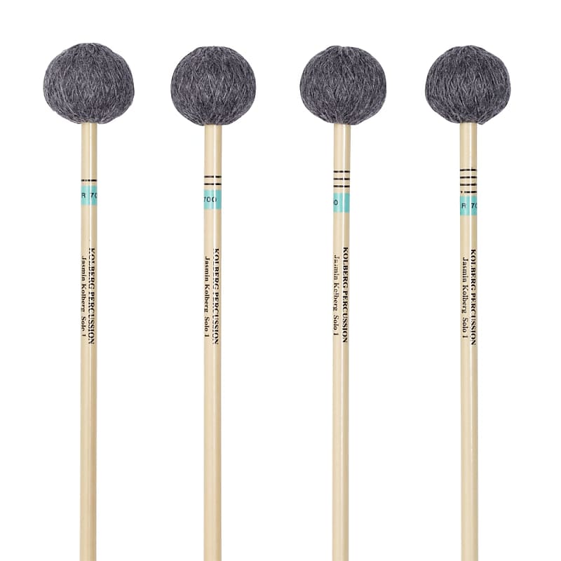 Kolberg R700 marimba mallets Jasmin Solo 1 green set of 4 rattan image 1
