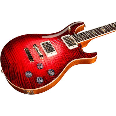 PRS Private Stock McCarty 594 PS Grade Maple Top & African Blackwood Fretboard With Pattern Vintage Neck Electric Guitar Blood Red Glow image 5