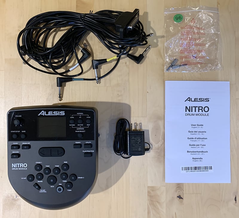Alesis Nitro Drum Module with Cable Snake Harness and Power Reverb