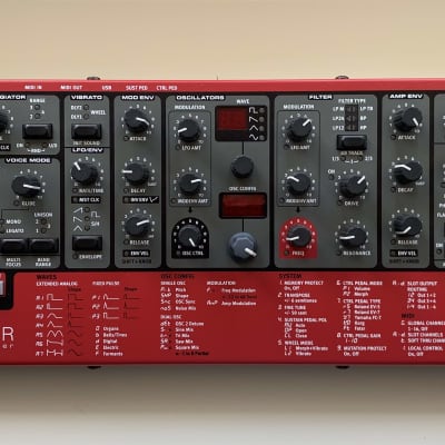 Nord Lead A1R Rackmount Analog Modeling Synthesizer 2014 - 2016 - Red