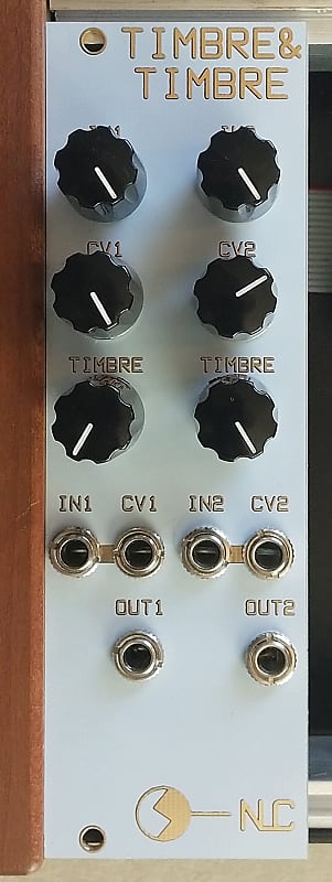 Nonlinearcircuits Timbre & Timbre Waveshaper Eurorack Module White/Gold image 1