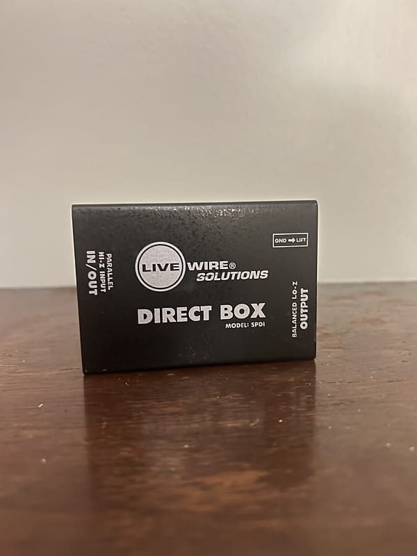 Livewire SPDI Passive Direct Box With Attenuation Pad Reverb