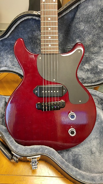 Edwards ESP Les Paul Junior LP Double Cut p90 E JR 100LT Lacquer Nitro 2006 Red Nitr
