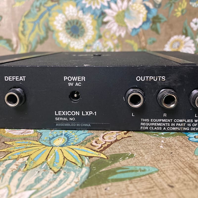 Lexicon LXP-1 | Reverb