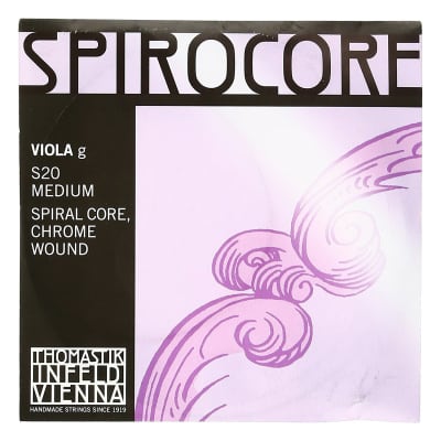 Thomastik-Infeld S20 Spirocore Chrome Wound Spiral Core 4/4 Viola String - G (Medium)
