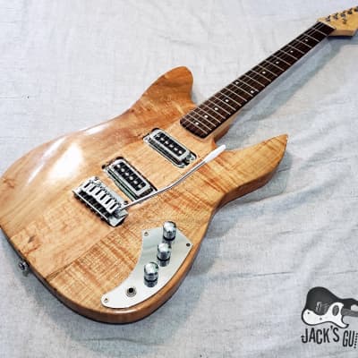 Home Brewed "Strat-o-Beast" Electric Guitar w/ Ric Pups (Natural Gloss Exotic Wood) image 12