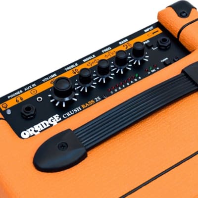 Orange Crush Bass 25 Bass Combo Amplifier (25 Watts, 1x8"), Orange image 6