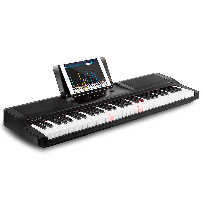 Keyboard Piano, 61 Key Piano Keyboard For Beginner/Professional, Electric Piano W/Lighted Keys, Music Stand & Piano App, Supports Usb Midi/Audio/Microphone/Headphones/Sustain Pedal image 1