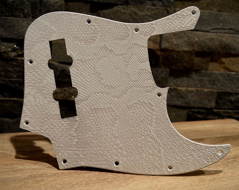 Custom Jazz Bass Pickguard JBass Scratch Plate White Reverb