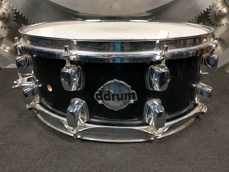 ddrum Maple Shell 5.5" x 14" Black Lacquer Snare Drum image 1