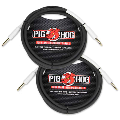 Yamaha HS8 8" Powered Studio Monitors in Black (Pair) with Pig Hog Instrument Cables image 5