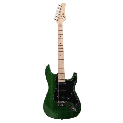 （Accept Offers）Glarry GST Electric Guitar Green Guitar + Bag Pick Strap + Accessories image 2