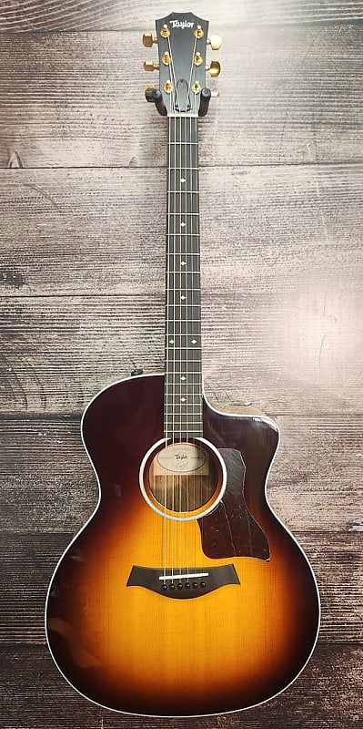 Taylor 214CE SB DLX Sunburst Deluxe Grand Auditorium Acoustic Electric Guitar (Brooklyn, NY) image 1
