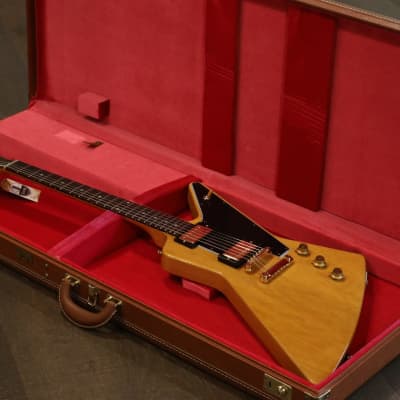 MINTY! 2022 Gibson Custom Shop 1958 Reissue Explorer Natural Korina w/ Black Pickguard + COA OHSC image 22