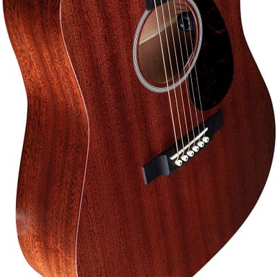 Martin Guitar Road Series D-10E Acoustic-Electric Guitar with Gig Bag, Sapele Wood Construction, D-14 Fret and Performing Artist Neck Shape with High-Performance Taper image 2