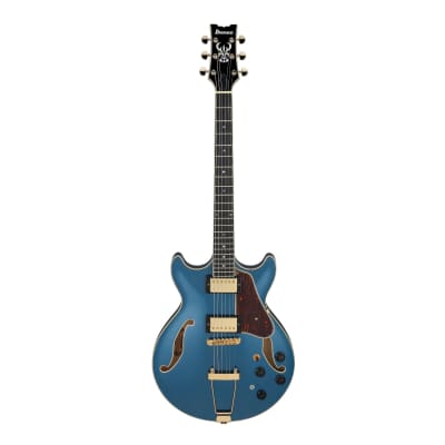 Ibanez AMH90PBM AM Series Artcore 6-String Electric Guitar (Prussian Blue Metallic) for sale