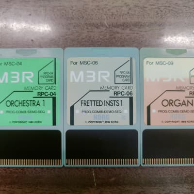 Korg M3R MSC RPC-04 / RPC-06 / RPC-09 1989