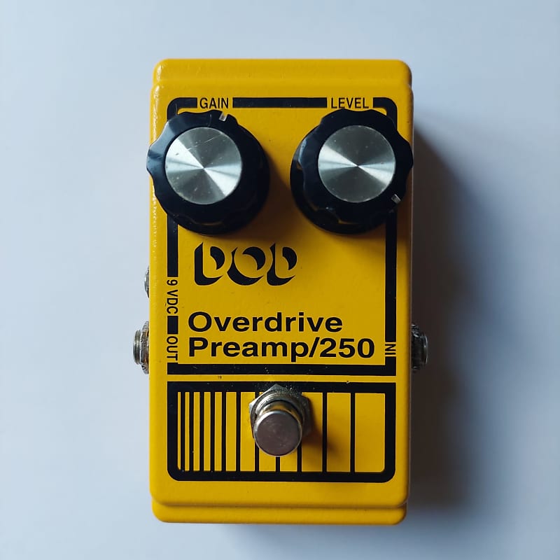DOD Overdrive Preamp 250  - 1990s Reissue Yellow image 1