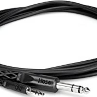Hosa CMS Balanced 3.5mm to Balanced 1/4" Cable Black - 10' image 2