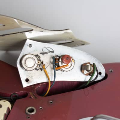 Fender Jaguar Solid Body Electric Guitar (1964), ser. #L29969, original brown tolex hard shell case. image 16