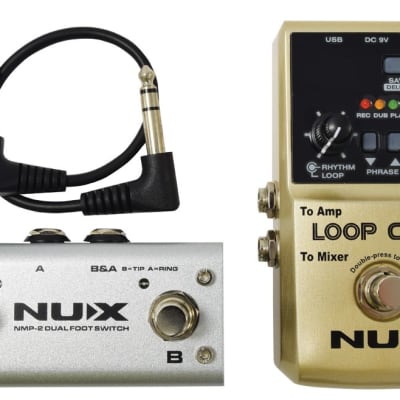 NUX Loop Core Deluxe 24-Bit Looper Pedal Bundle for sale