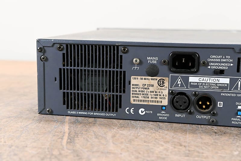Electro-Voice (EV) CP2200 2-Channel Power Amplifier CG006FR