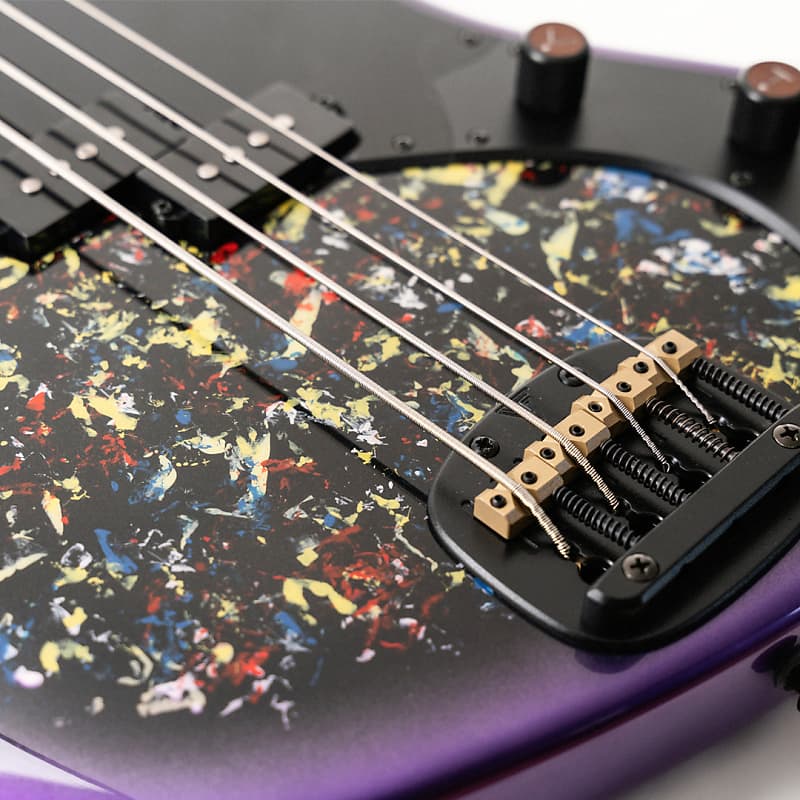 Valiant Guitars Jupiter Bass Wild Flowers Purple | Reverb