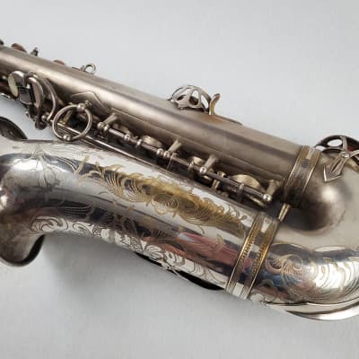 SELMER Balanced Action BA Alto Saxophone - Satin Silver Plated w Gold Wash Bell! image 8