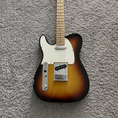 Fender Standard Telecaster 2007 Sunburst MIM Lefty Left-Handed Maple Neck Guitar image 1