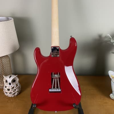 JK Partscaster S-Type Electric Guitar – Red image 5