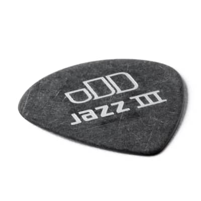Dunlop 482P.50 Tortex® Pitch Black Jazz III Guitar Picks 0.50mm 12 Pack black image 4