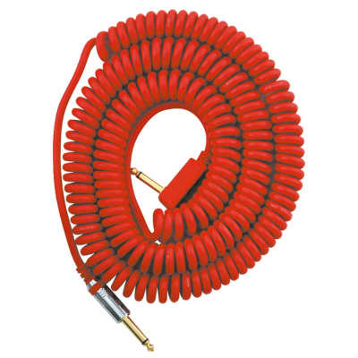VOX VCC90-RD Vintage Coiled Cable - JACK SPIRALE 9M ROUGE image 1