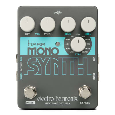 Electro-Harmonix EHX Bass Mono Synth Bass Synthesizer Effects Pedal image 1