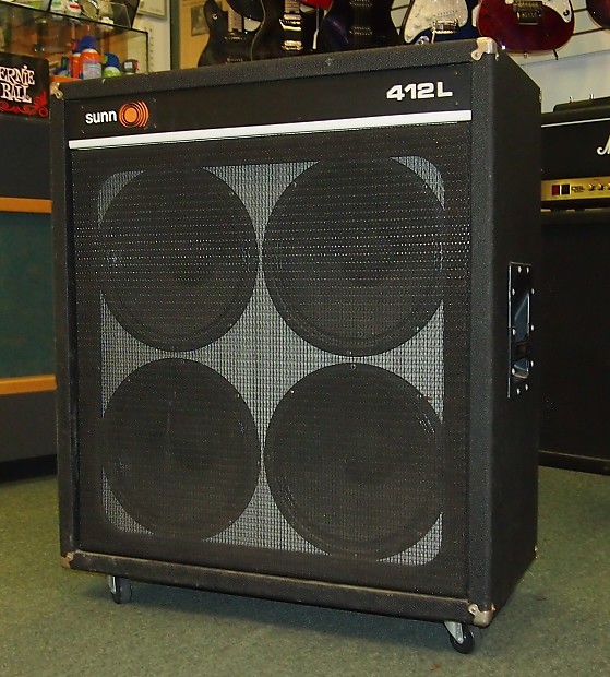 Sunn 412L 4x12 guitar cab cabinet with casters DOOM // LOUD O)))