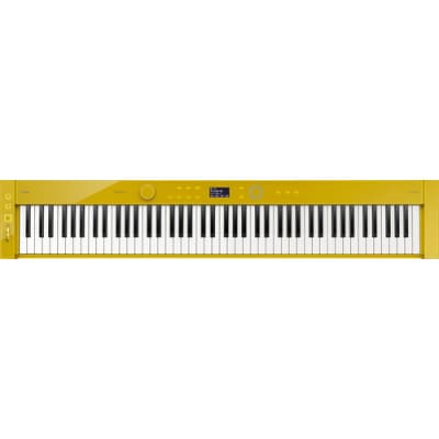 Casio - Privia PX-S7000HM - Slim-Body Portable Digital Piano Value Kit w/ Bench, Sustain Pedal & Headphone - Harmonious Mustard