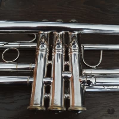 70's Bach Stradivarius 43 Corporation case mouthpiece | Gamonbrass trumpet image 16