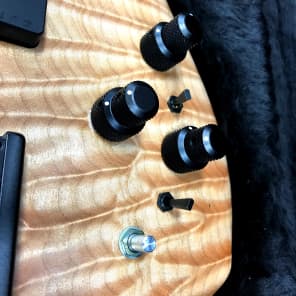 Roscoe Century 3005 J 34" scale Jazz Bass Guitar + custom upgrades extras Purpleheart Maple Ash image 8