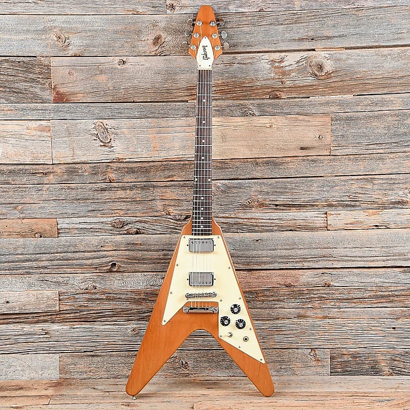 Gibson Limited Edition Flying V with Stop Bar and Triangle Knob Layout Natural image 1