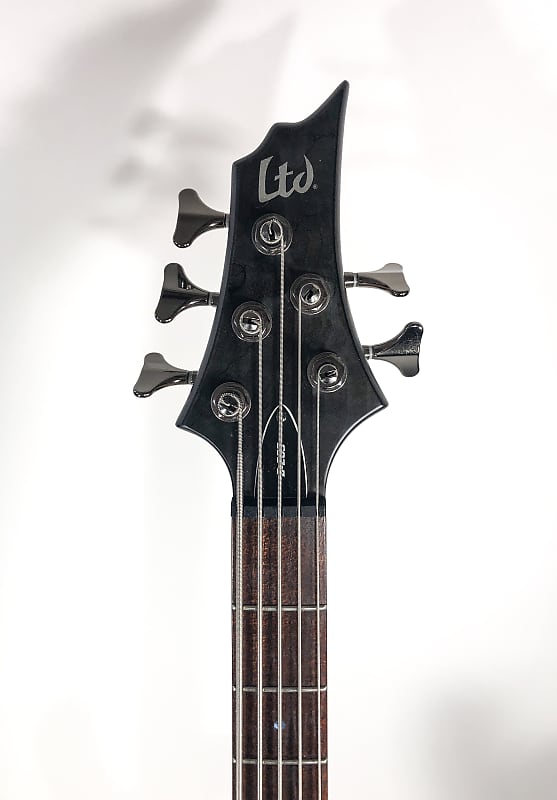 ESP LTD B205 5-String Bass, See Through Black | Reverb
