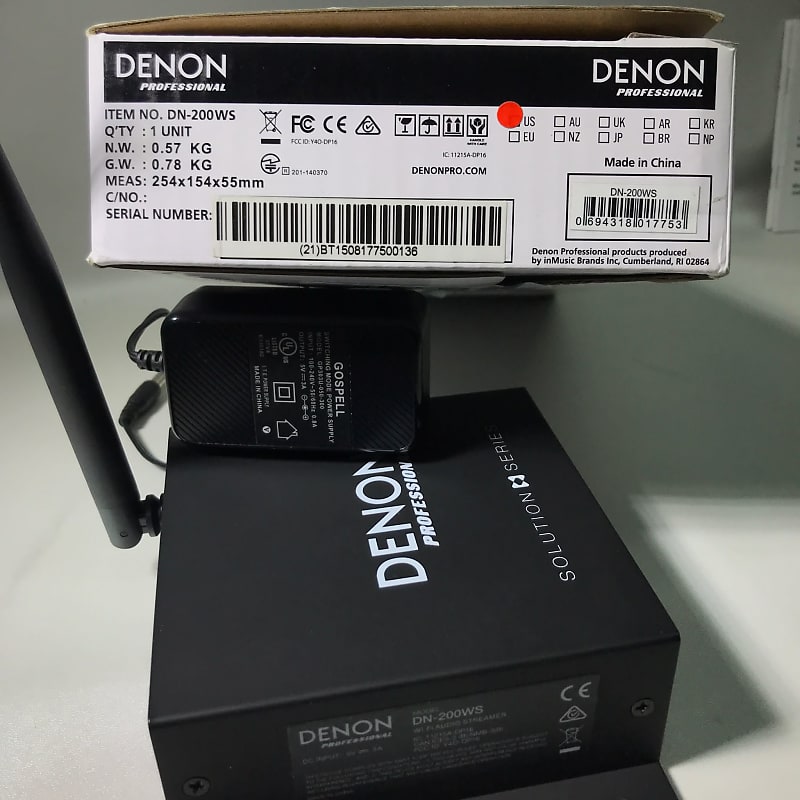 DENON DN-200BR BLUETOOTH AUDIO RECEIVER Stereo, balanced/unbalanced output,  XLR, 6.35mm