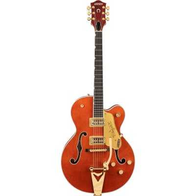Gretsch G6120TG Players Edition Nashville Electric Guitar (with Case), Orange Stain image 1