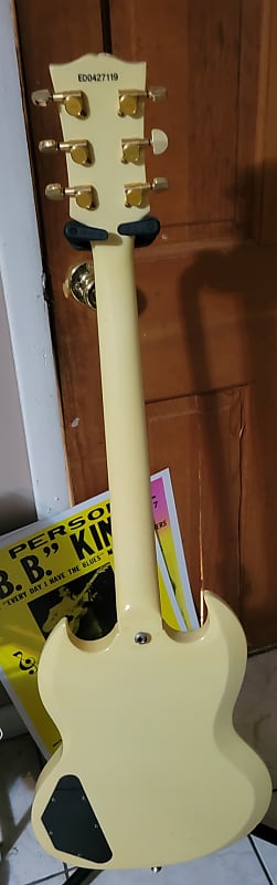 Edwards E-SG 60's SG Custom 2004 - Cream/white | Reverb