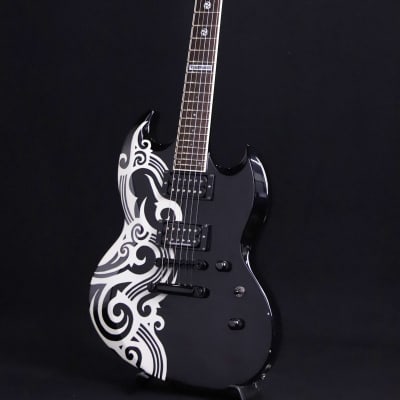 ESP ~ PEACEMAKER PM-108VP Black w Tribal Graphic (S/N