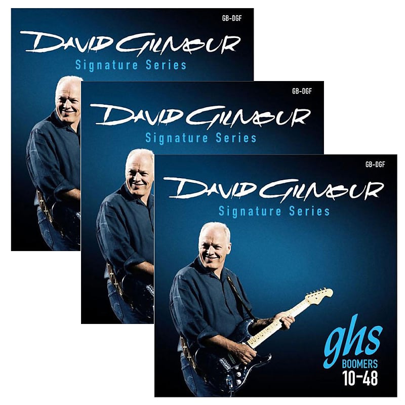 3-Pack! GHS David Gilmour Signature Blue Electric Guitar | Reverb