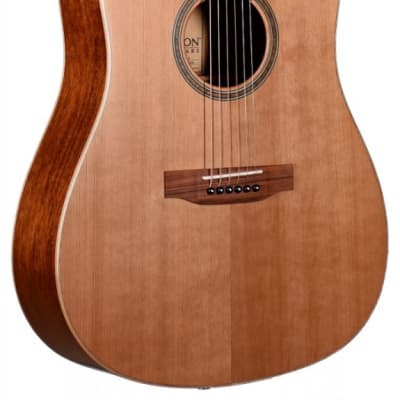 Teton STS105NT-L Cedar/Mahogany Dreadnought Left-Handed 2010s - Natural for sale