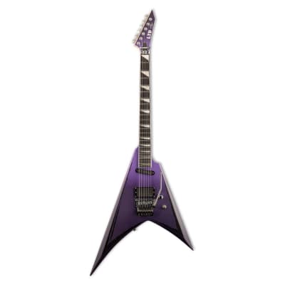 ESP LTD Alexi Ripped 6-String Electric Guitar with V Shape, Neck-Thru-Body, 3-Piece Thin U Maple Neck, and Macassar Ebony Fingerboard (Right-Handed, Purple Fade Satin) for sale