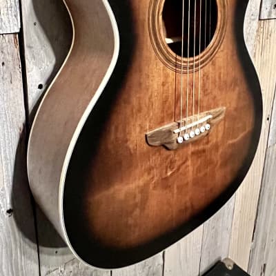 New Luna Art Series Distressed Folk 2023 Vintage Brownburst , We Ship Fast And Set Them up Right ! image 3
