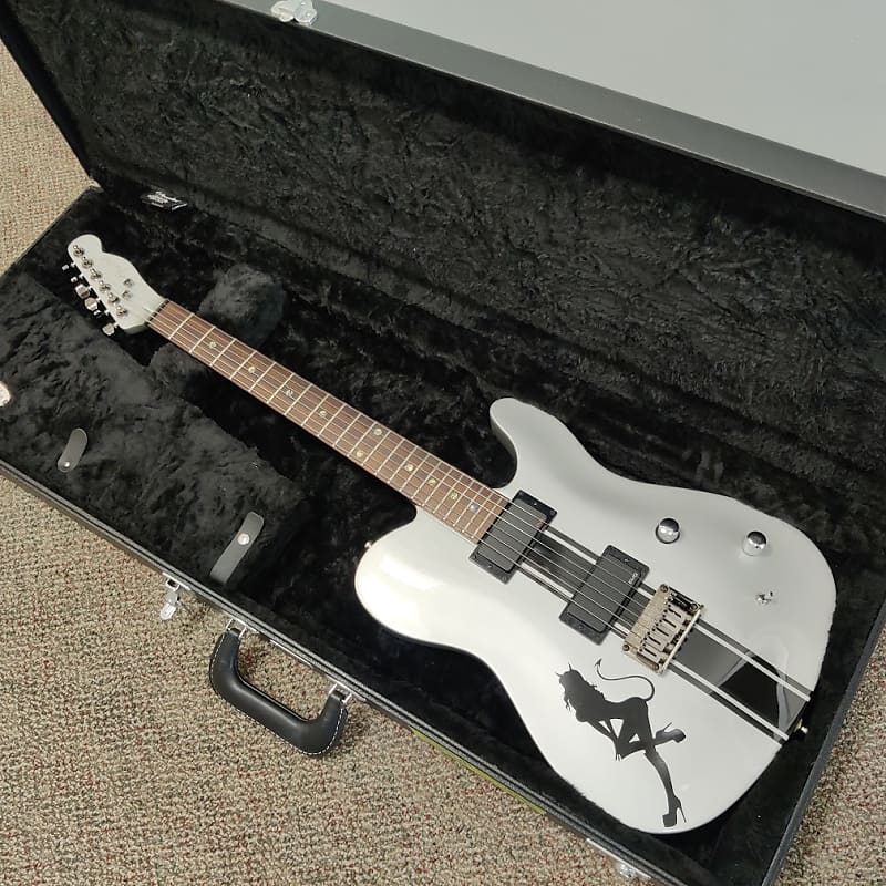 2000's Modded Fender ThruNeck Esquire GT w/ Black Racing Reverb