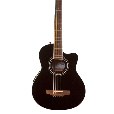 De Rosa GAB475-BK Spruce Top Cutaway 5-String Acoustic-Electric Bass Guitar w/Gig Bag, Strap & Picks for sale