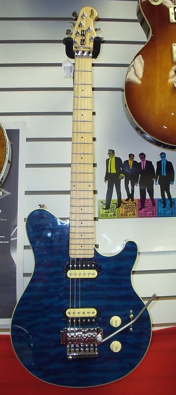 Sterling SUB MusicMan Ernie Ball Axis AX4 Blue Quilt (EVH Sterling SUB MusicMan Ernie Ball Axis AX4 Blue Quilt (EVH